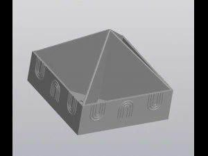 4 planters pyramid 3D Print Model