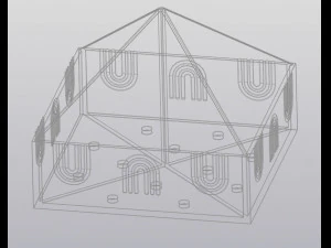 4 planters pyramid 3D Print Model