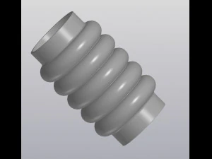 5 waves Vase 3D Print Model