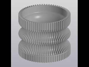 Striped planter 3Dプリントモデル