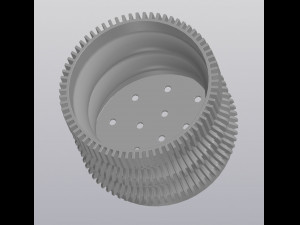 Striped planter 3Dプリントモデル