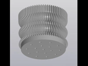 Striped planter 3D Print Model