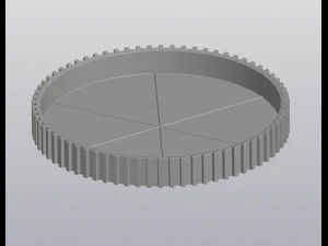 Striped planter 3D Print Model