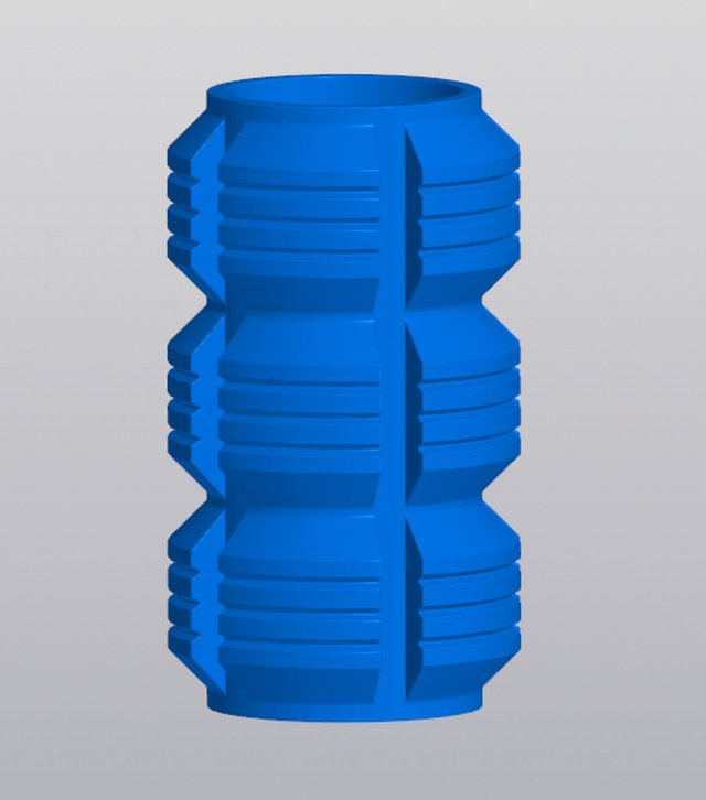 Vase Penholder Techno 3D-Druckmodell .c4d .max .obj .3ds .fbx .stl .blend 
