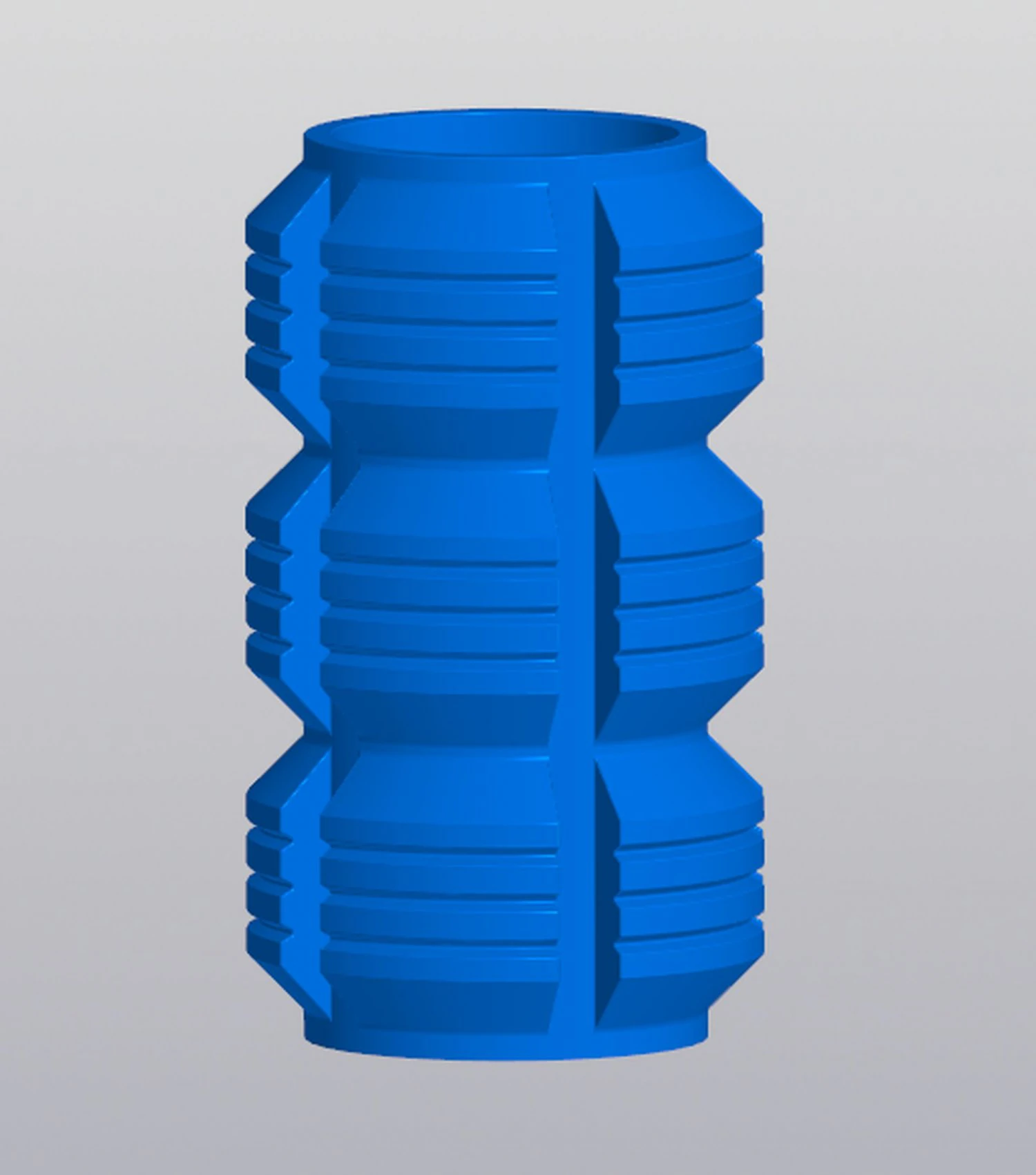 Vase Penholder Techno 3D Print Model .c4d .max .obj .3ds .fbx .stl .blend 