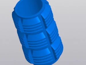 Vase Penholder Techno 3D Print Model