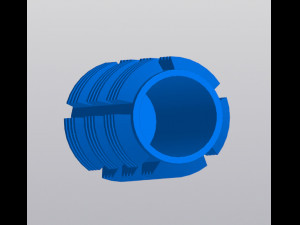 Vase Penholder Techno 3D-Druckmodell