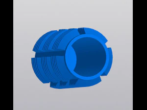 Vase Penholder Techno 3D Print Model