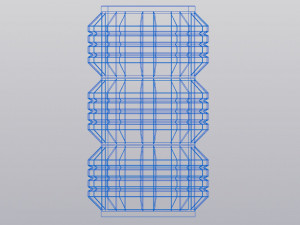 Vase Penholder Techno 3D-Druckmodell
