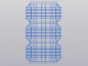 Vase Penholder Techno 3D Print Model