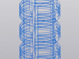 Vase Penholder Techno 3D-Druckmodell