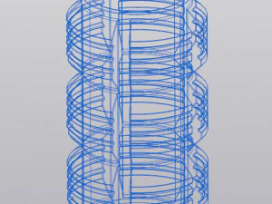 Vase Penholder Techno 3D Print Model