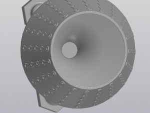 Planter Penholder Techno space Model Cetak 3D