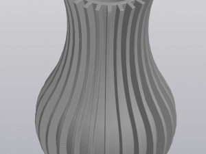 Striped vase 3D 프린트 모델