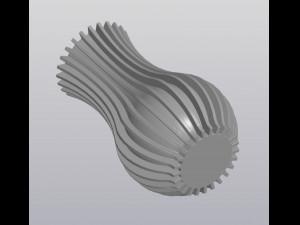 Striped vase 3D 프린트 모델