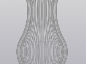 Striped vase 3D 프린트 모델