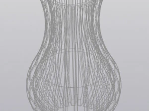 Striped vase 3D Print Model
