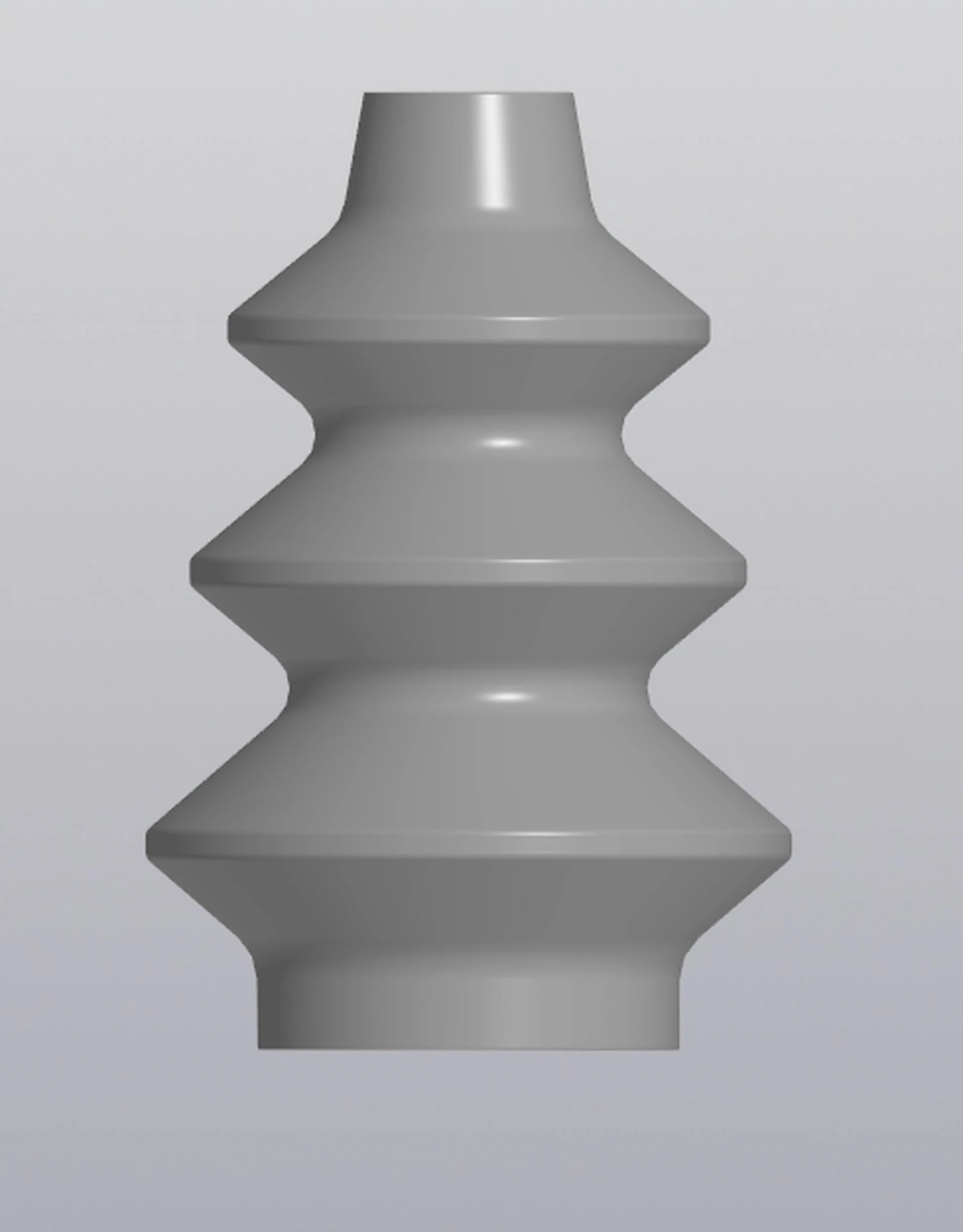 Vase 3 levels 3D Print Model .c4d .max .obj .3ds .fbx .stl .blend