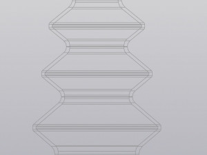 Vase 3 levels Modelo de impresión 3D