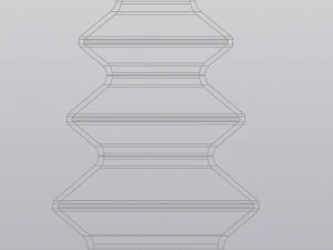 Vase 3 levels 3D Print Model