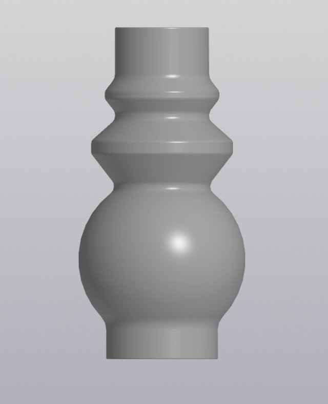 Figured bulb vase 3D printmodel .c4d .max .obj .3ds .fbx .stl .blend