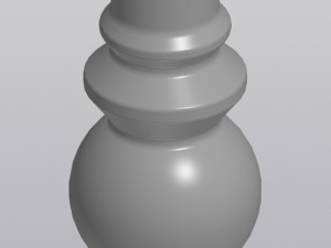Figured bulb vase 3D printmodel