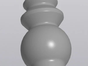 Figured bulb vase 3D Print Model