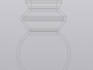 Figured bulb vase 3D printmodel