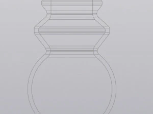 Figured bulb vase 3D Print Model