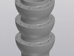 Металлическая ваза-подставка для ручек 3D Принт Модель