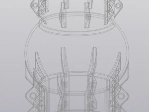 Tracery Vase Penholder 3D Print Model