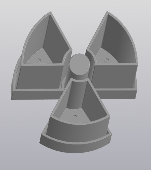 Radiation hazard planter 3D 프린트 모델 .c4d .max .obj .3ds .fbx .stl .blend 