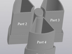 Radiation hazard planter 3D 프린트 모델