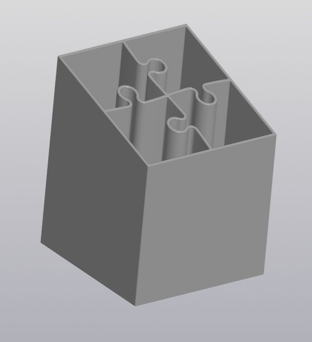 Puzzle penholder 3D 打印模型 .c4d .max .obj .3ds .fbx .stl .blend