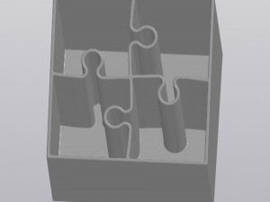 Puzzle penholder 3D 打印模型