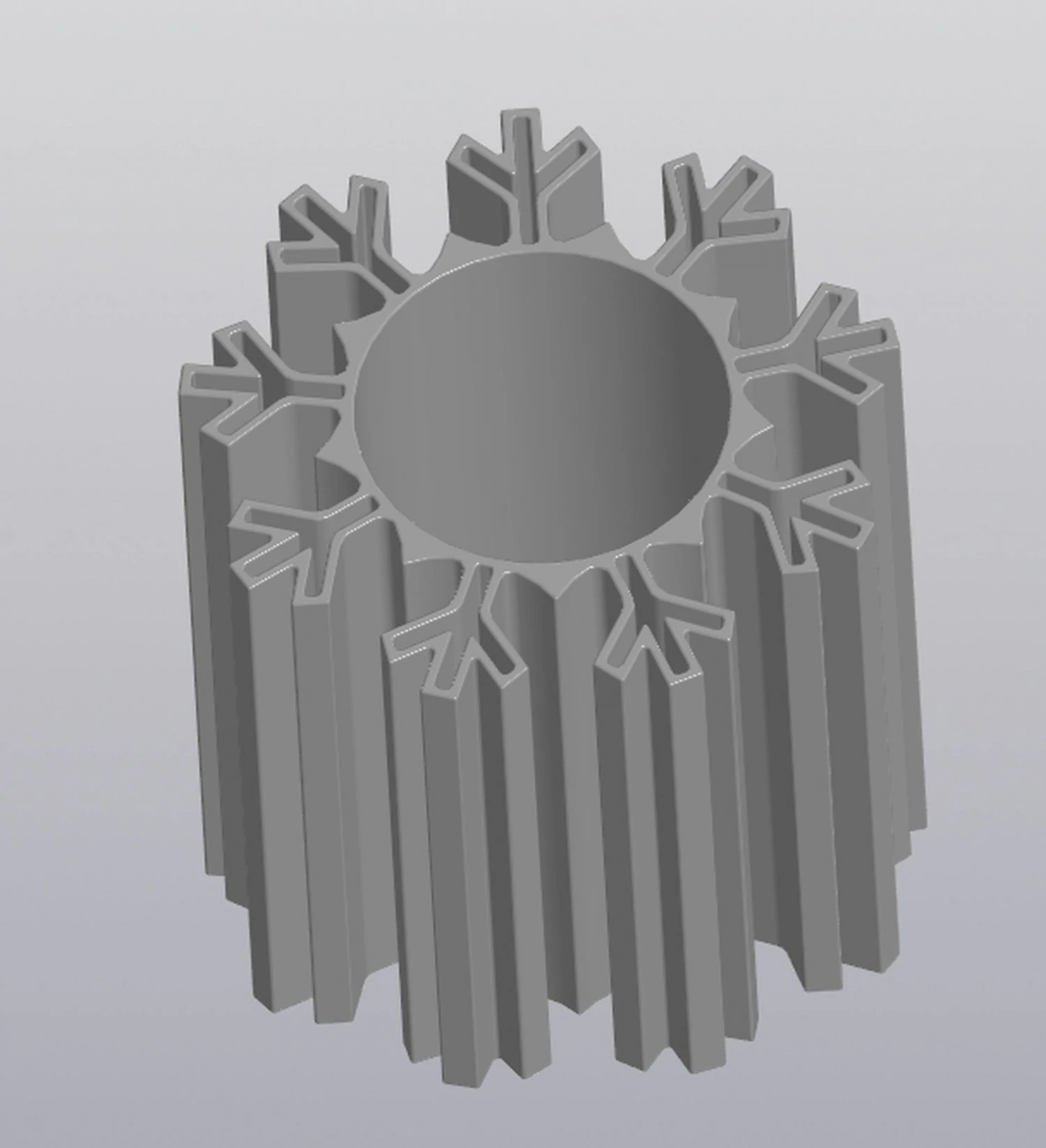 Penholder Vase Snowflake 3D Print Model .c4d .max .obj .3ds .fbx .stl .blend