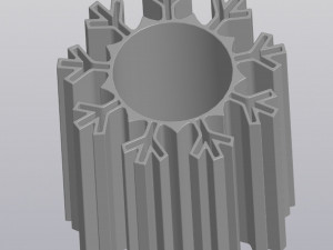 Penholder Vase Snowflake Modelo de impresión 3D