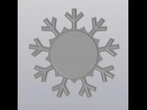 Penholder Vase Snowflake 3D Print Model