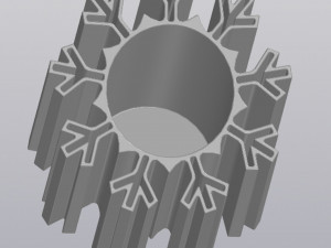 Penholder Vase Snowflake 3D Принт Модель