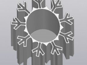 Penholder Vase Snowflake 3D Принт Модель