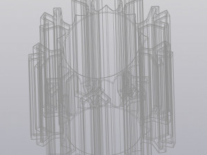Penholder Vase Snowflake 3D Принт Модель