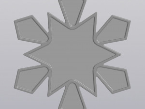 Penholder Vase Snowflake 3D Print Model
