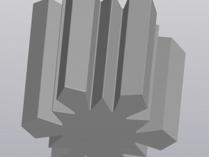 Penholder Vase Snowflake 3D Print Model