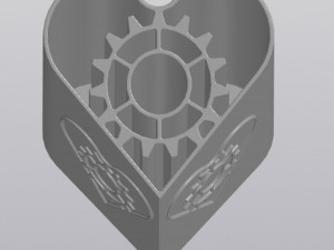 Heart with gear Penholder 3D Принт Модель