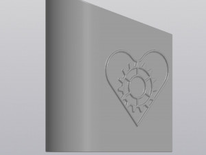 Heart with gear Penholder 3D Принт Модель