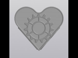 Heart with gear Penholder 3D Принт Модель