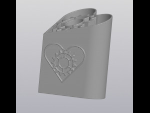 Heart with gear Penholder 3D Принт Модель