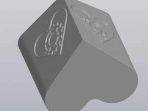 Heart with gear Penholder 3D Принт Модель