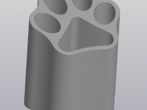 Paw print penholder 3D Print Model