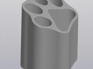 Paw print penholder 3D Print Model